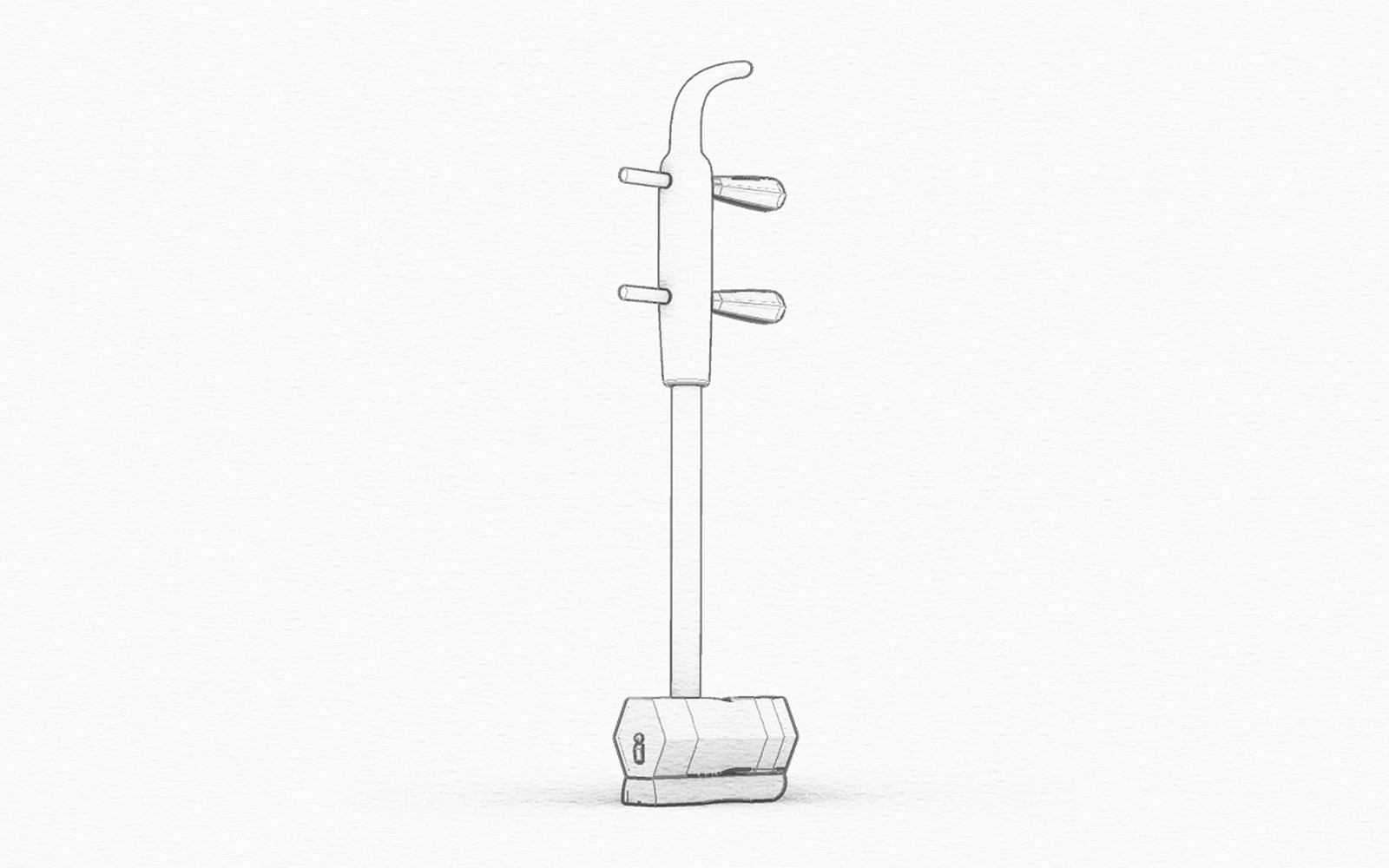 Render of the Teenage Erhu